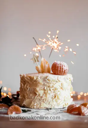 sparkle on birthday cake
